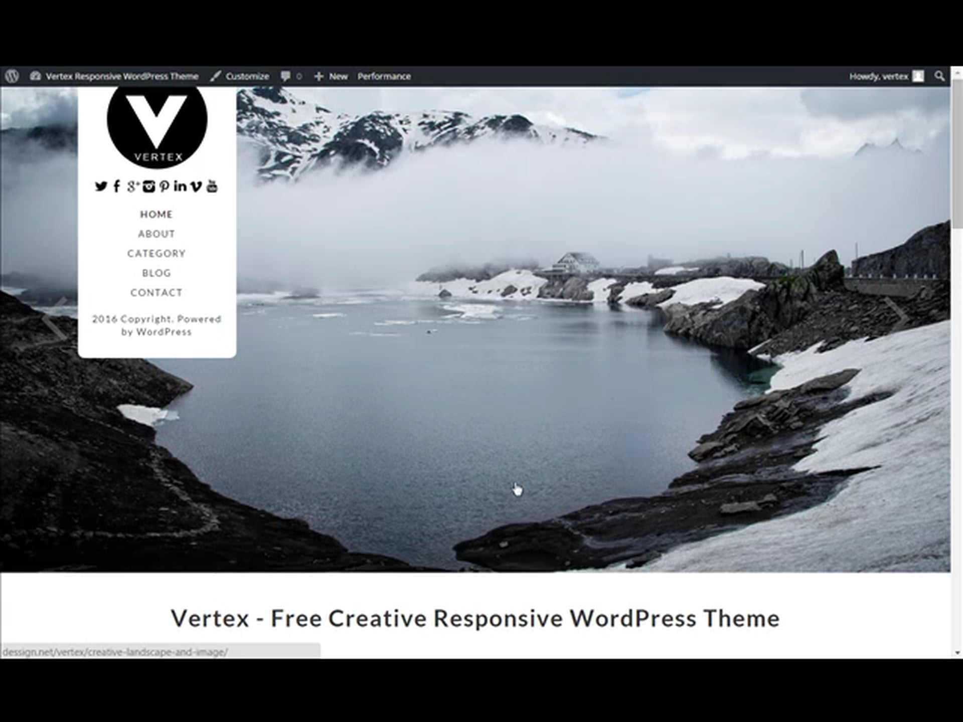 Vertex Responsive WordPress Theme