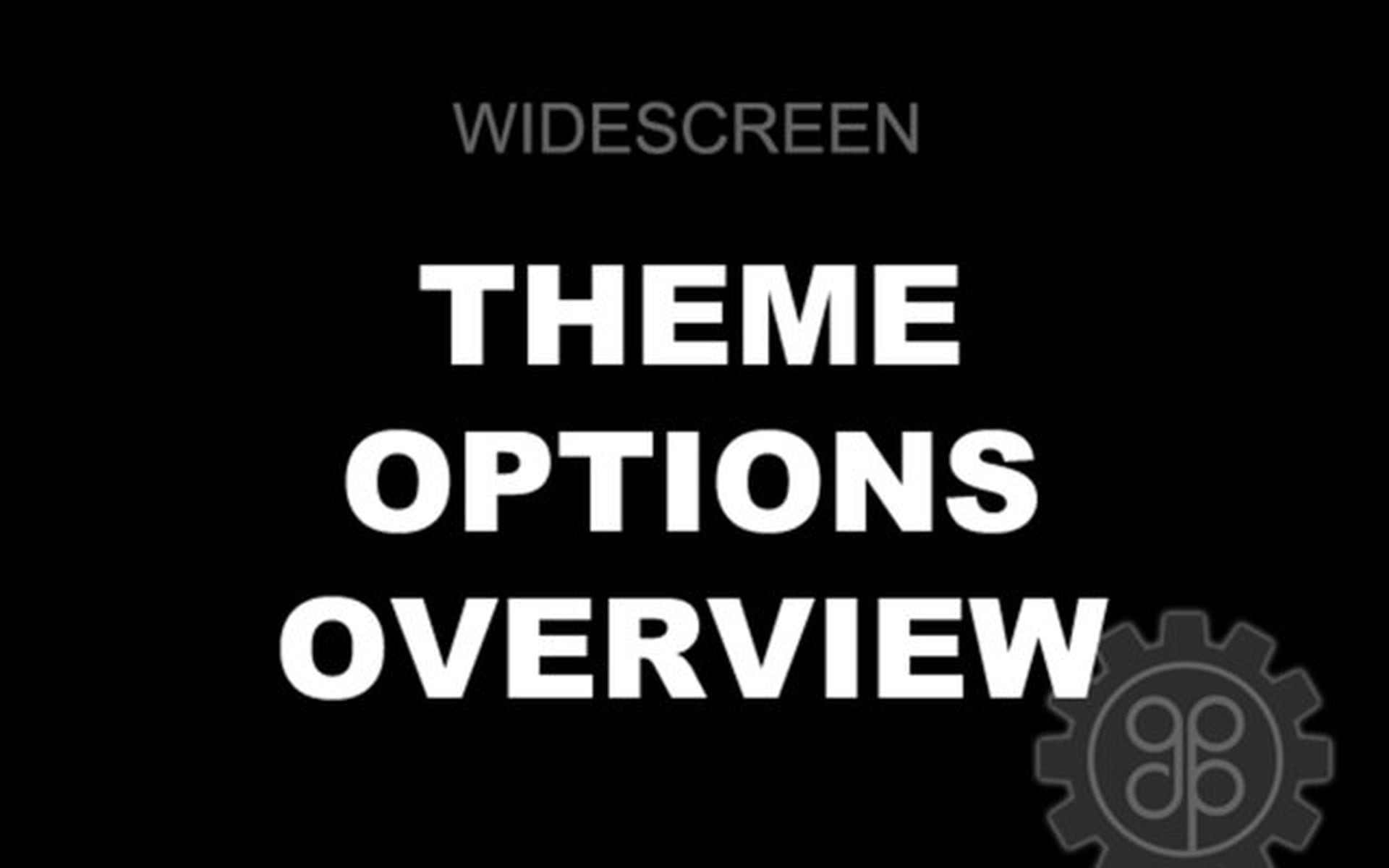 Widescreen theme for WordPress