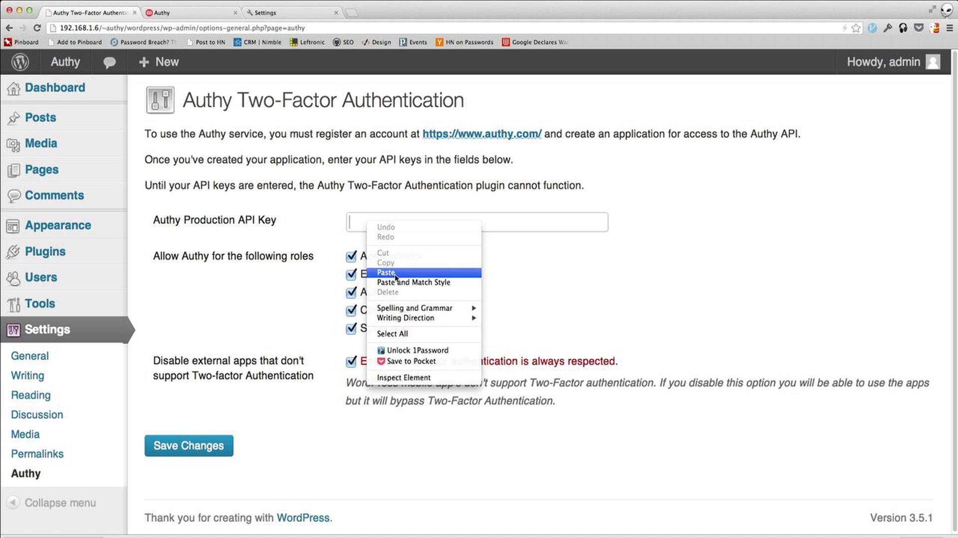 Easy WordPress Two-Factor Authentication with Authy