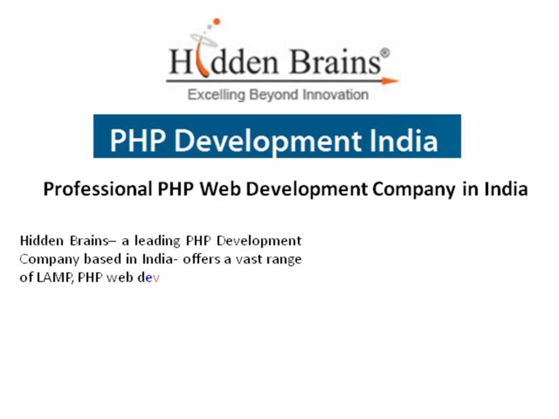 PHP Development India