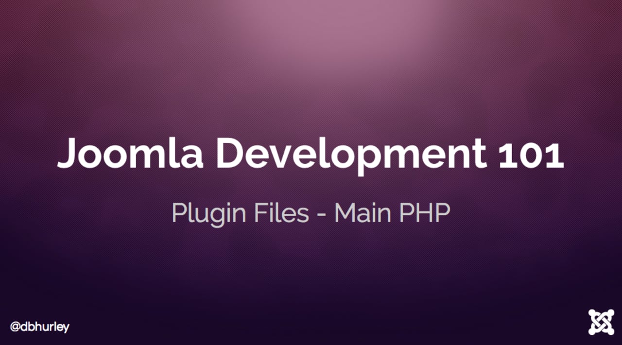 Joomla Development 101: Lesson 8