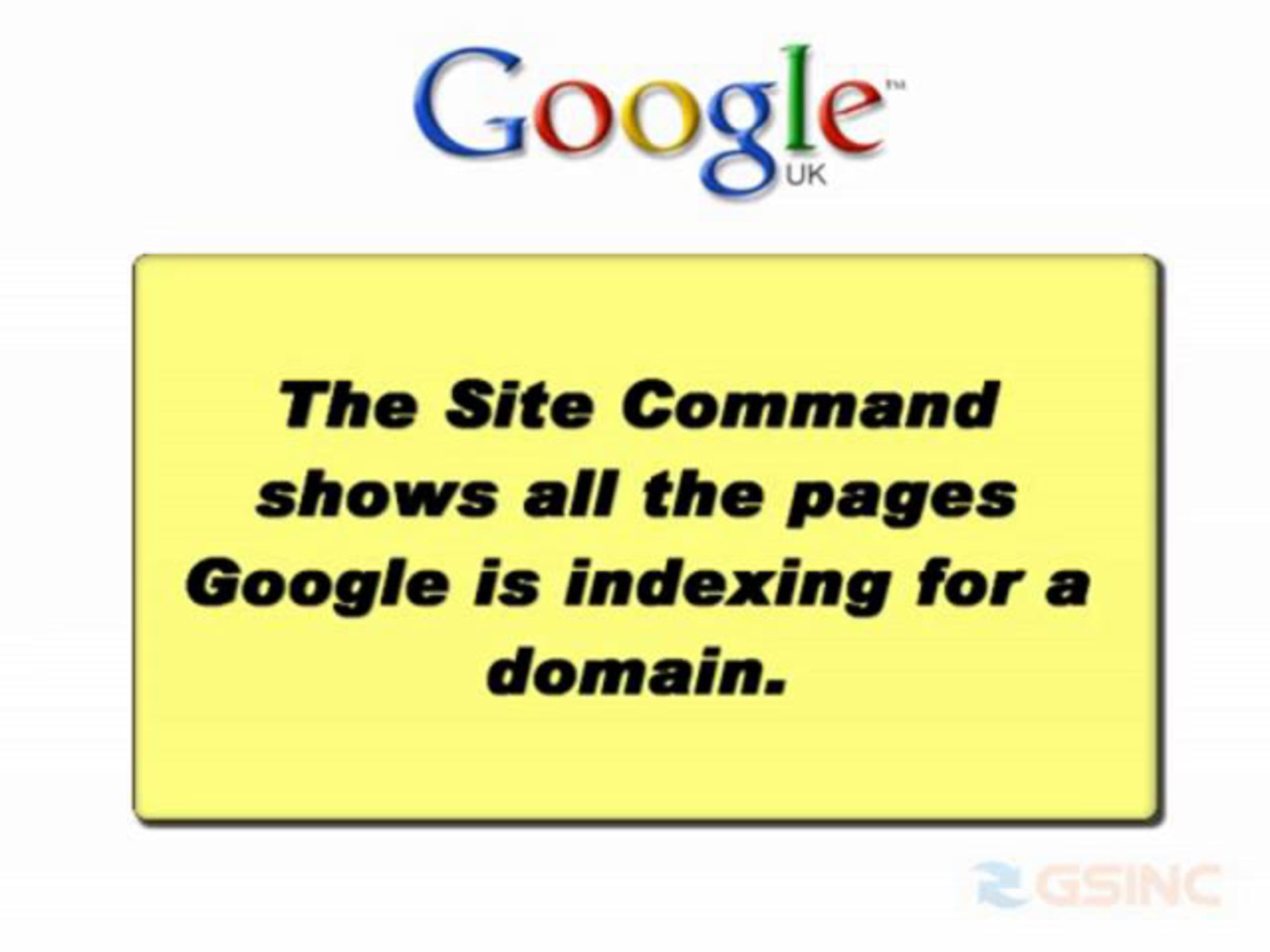 Search Engine Optimization Tutorial – Google Site Command
