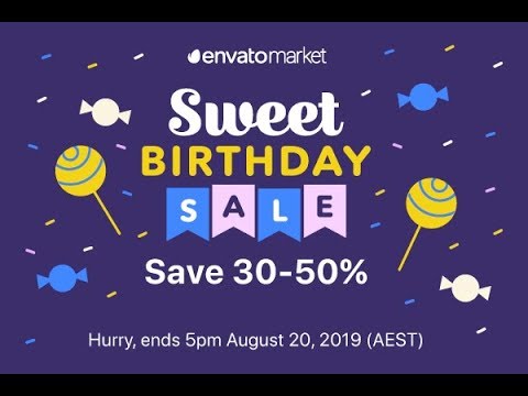 Envato Birthday Sale 2019 – Newsomatic included (50% off!)