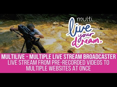 How to use the Multilive plugin to stream to Facebook live from prerecorded YouTube videos