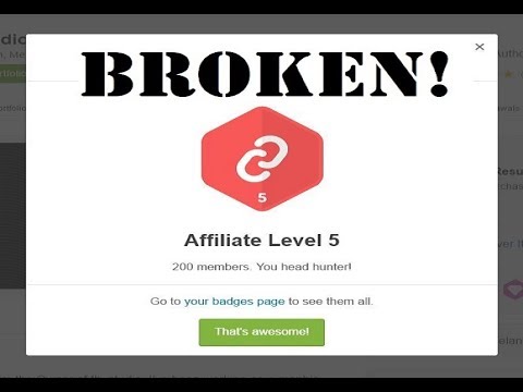 Envato profile affiliate badge is not updating any more! Why?