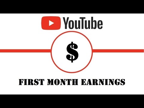 How much do YouTubers make in the first month?
