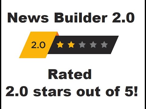News Builder 2.0 is actually rated 2 out of 5 stars by it’s real customers!