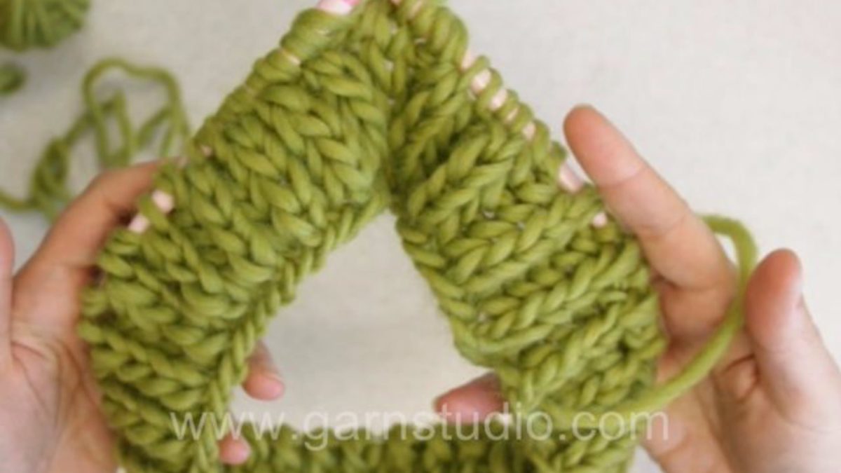 How to knit English rib in the round