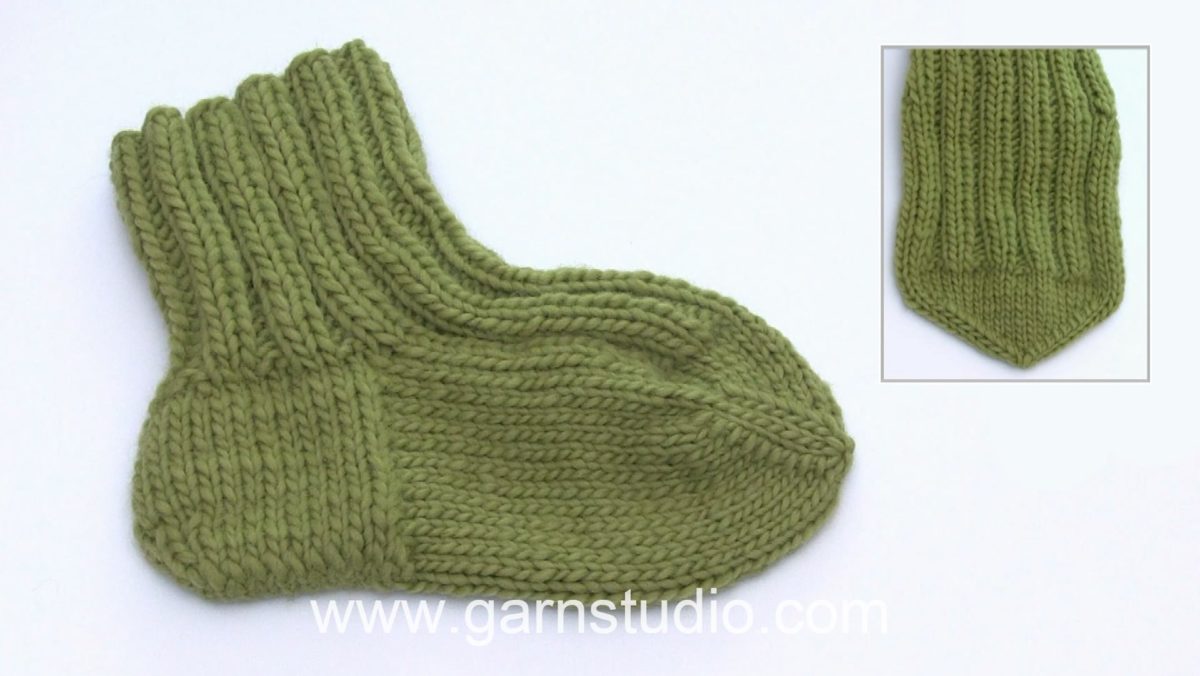 How to decrease for the toe on a knitted sock