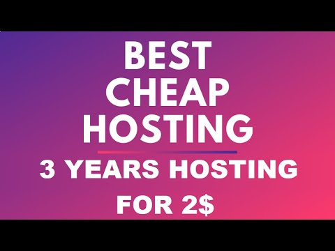 Cheap Hosting Offer: Get 3 Years of Web Hosting for 2$