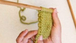 How to knit edge stitches in garter stitch