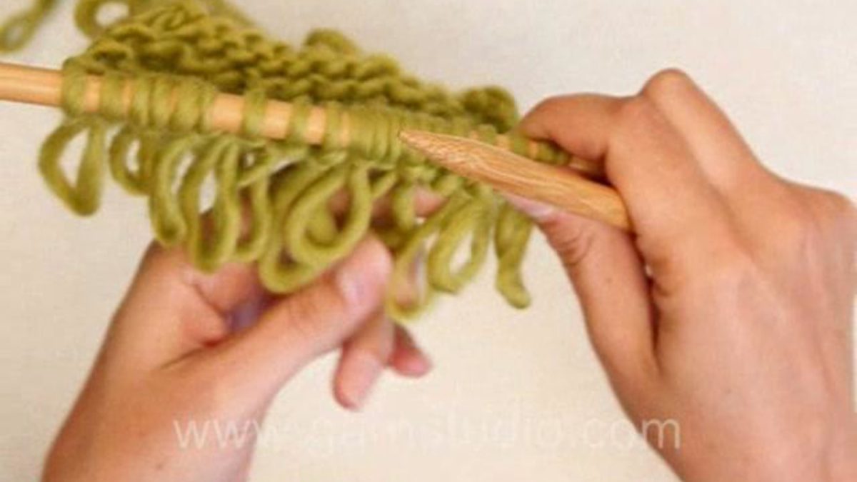 How to knit single loop knitting