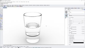 Modeling and rendering a simple glass with Rhino 6