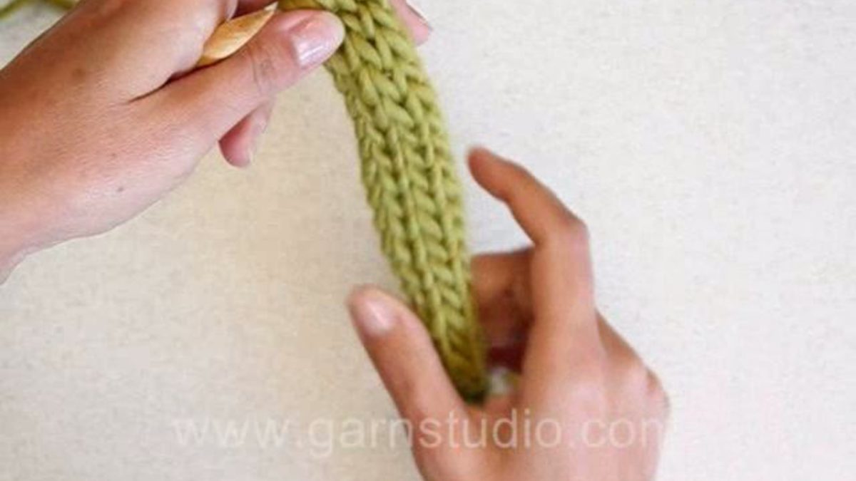 How to knit an I-cord back and forth