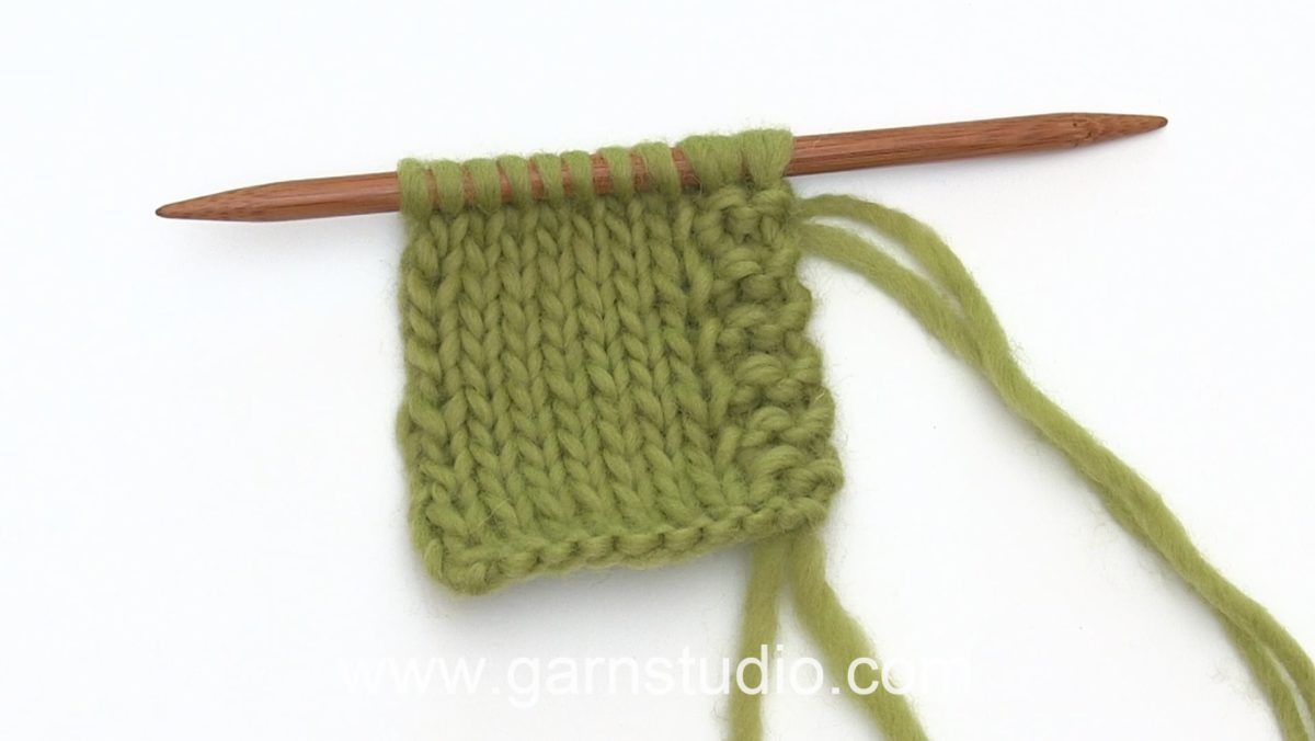 How to knit a front edge in double yarn