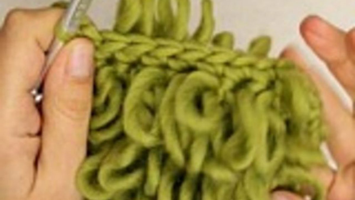 How to crochet loop stitches