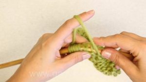 How to purl 3 stitches together (P3 tog)
