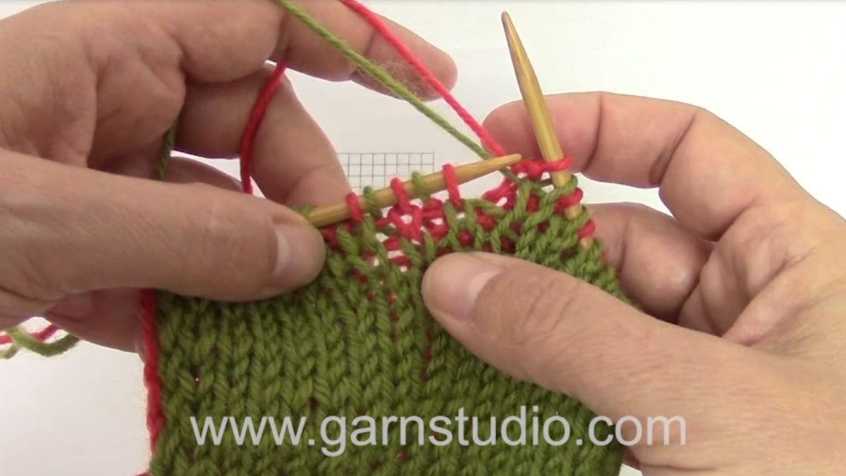 How to knit a pattern in double knitting