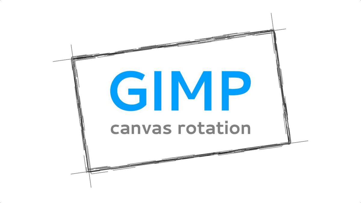 Canvas rotation in GIMP