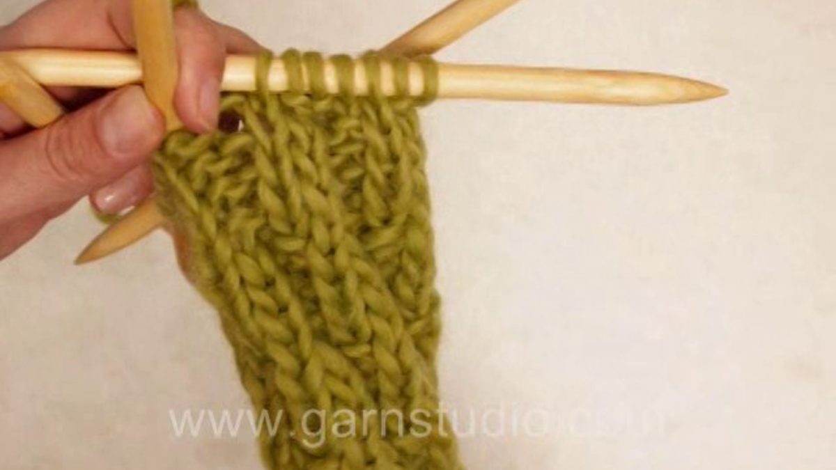 How to knit a shifted rib (1)