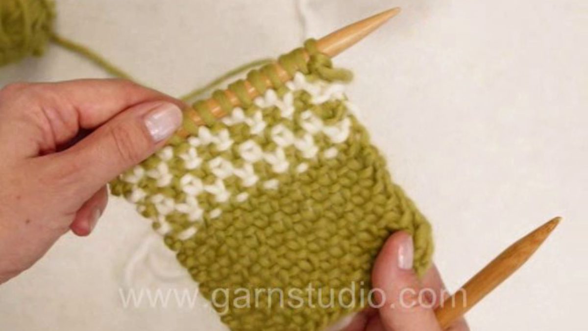 How to knit linen stitch