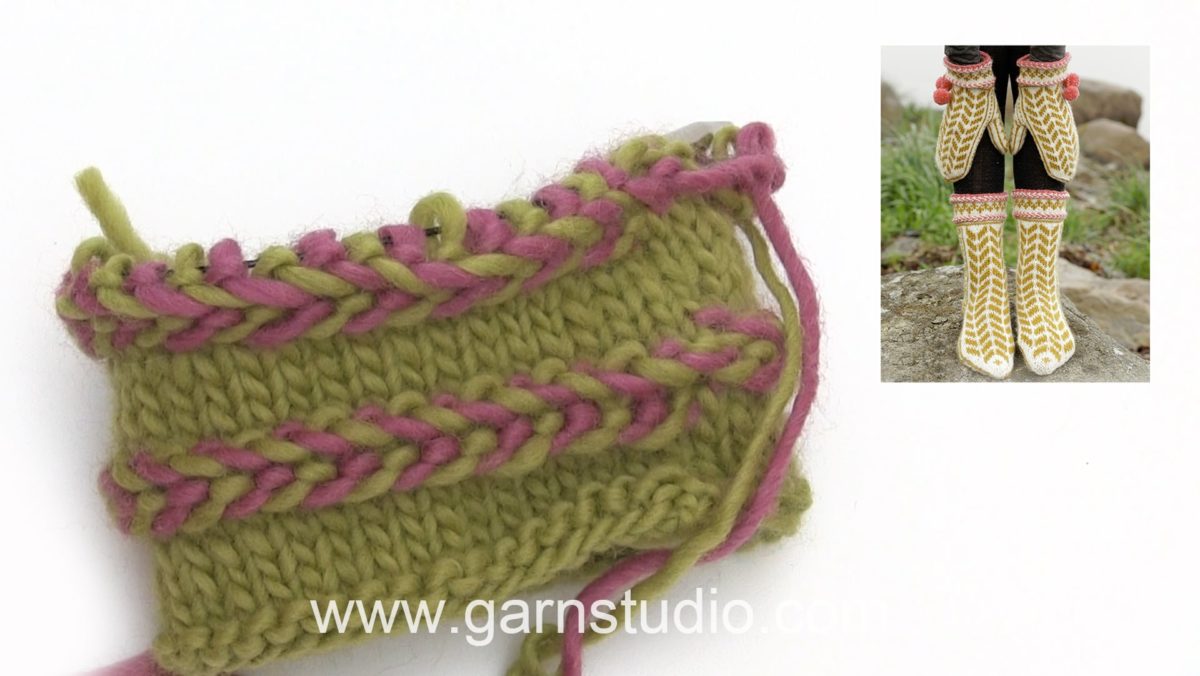 How to knit a Latvian braid