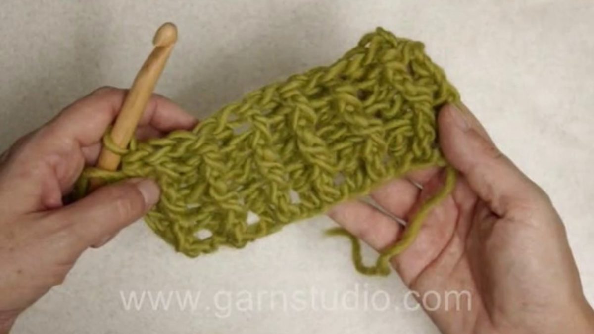 How to crochet a vertical rib