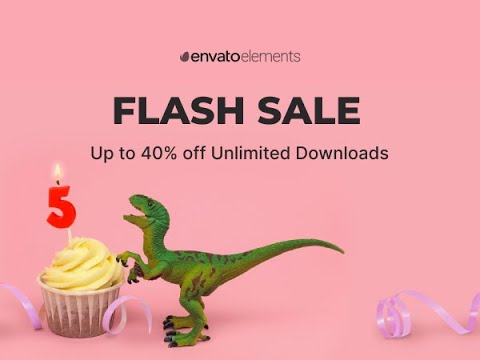 Envato Elements Flash Sale 2021 – 55 Million Design Assets At 40% OFF [for a limited period]