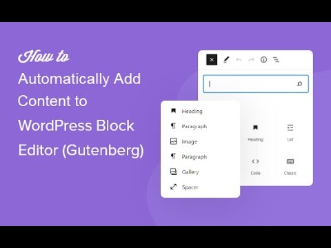 How to automatically add content to Gutenberg blocks using my autoblogging plugins