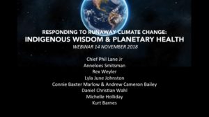 Responding to runaway Climate Change – Indigenous Wisdom for Planetary Health
