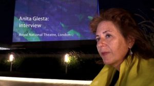 Anita Glesta interview | WATERSHED, National Theatre, London | 24 September 2015