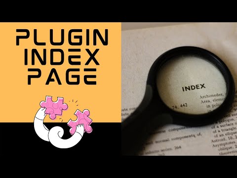 I created an index for all the plugins I created – it helps find the plugin which suits your needs!