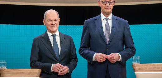 tv-duell:-das-sagten-olaf-scholz-und-friedrich-merz-zu-wirtschaft,-steuern-und-bahn-reform