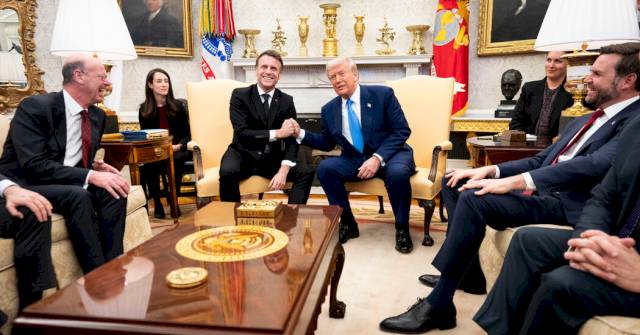 Trump, Meeting With Macron, Says He Might Visit Russia – The New York Times