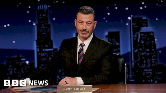 Jimmy Kimmel rejects White House criticism over Melania widow joke – BBC