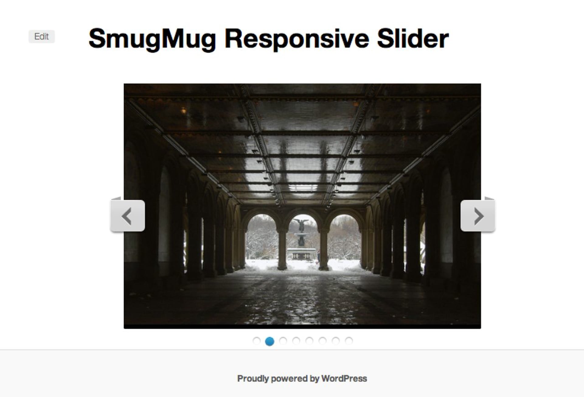 WordPress SmugMug Slider