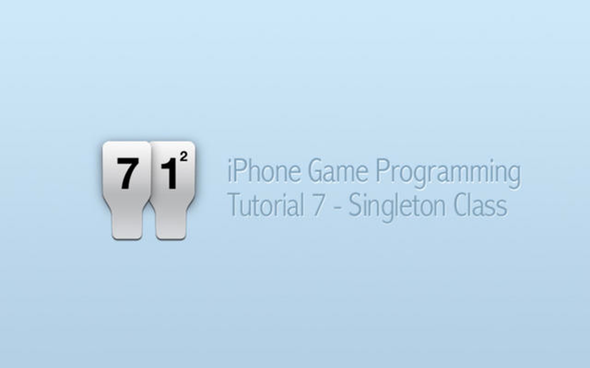 iPhone Game Programming – Tutorial 7 – Singleton Class