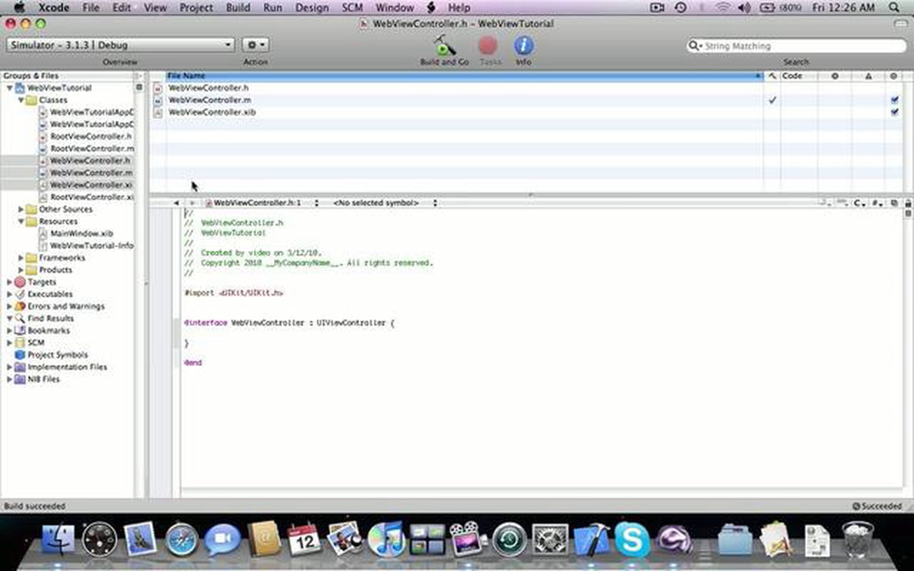 iPhone programming tutorial: UIWebView