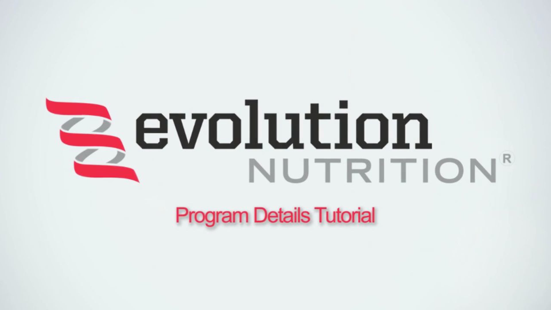 Program Creation Tutorial-Fitness Edition