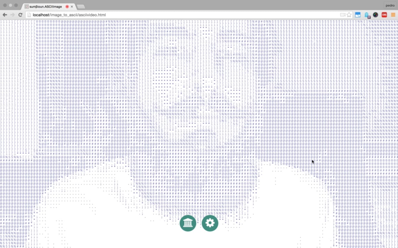 ASCII real-time video