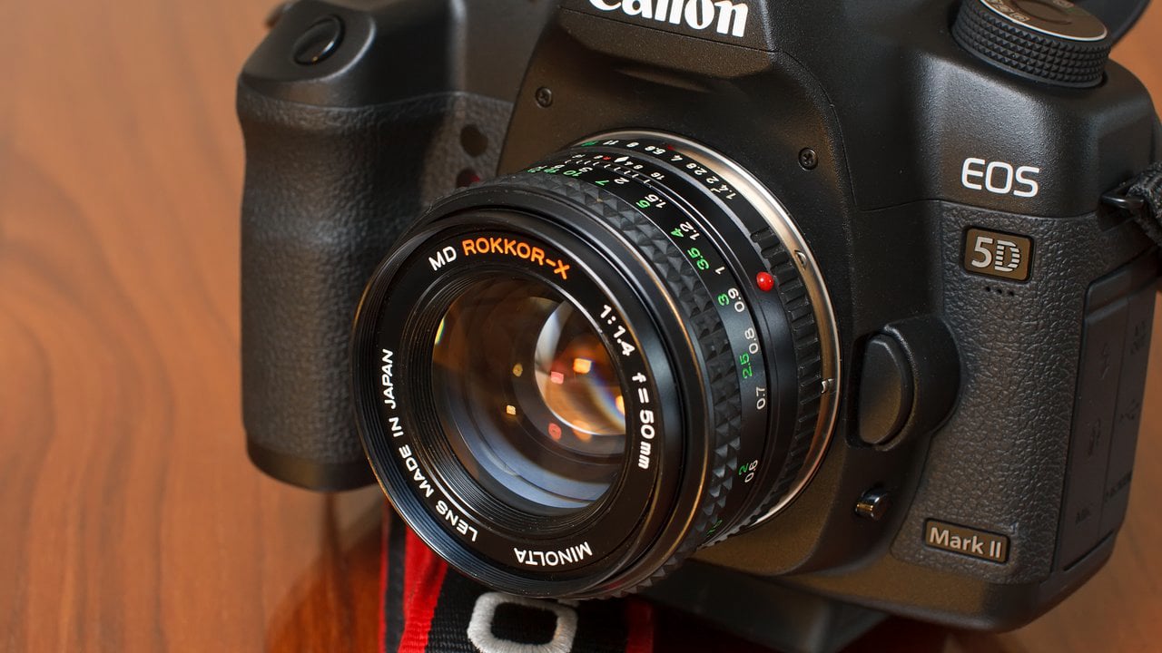 Minolta MD Rokkor-X 50mm f/1.4 conversion to Canon EOS