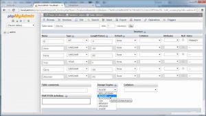 Creating a Tables in MySQL using PHPMyAdmin for a Simple CMS Project