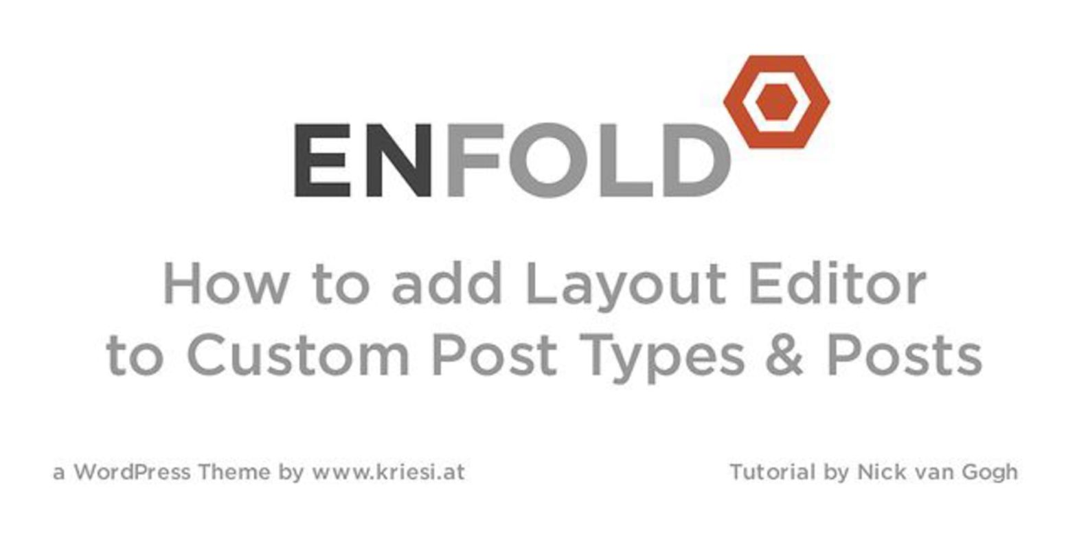 Enfold Theme Tutorial: Adding Layout Builder to Custom Post Types and Posts