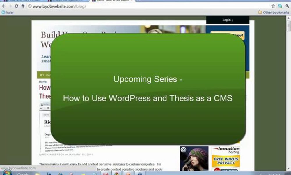 Thesis as a CMS – Upcoming Tutorial Series