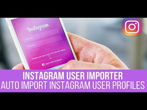 Instagram User Importer Plugin for WordPress