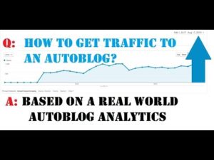 How to grow traffic for an autoblog – explanation with a real world example