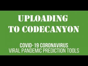 Uploading a new plugin to CodeCanyon: COVID-19 Coronavirus – Viral Pandemic Prediction Tools