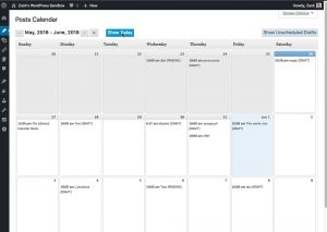 WordPress Editorial Calendar