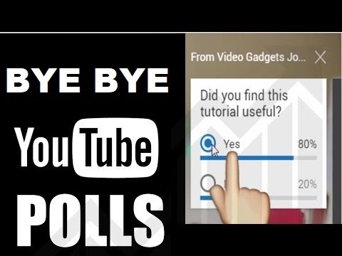 Bye bye YouTube polls on videos 😢