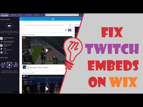 How to fix Twitch iframe embeds on Wix websites?
